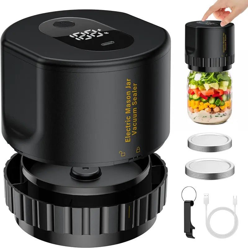 (🔥Last Day Promotion - 50% OFF🎄Best stocking stuffer)-Electric Vacuum Sealer For Mason Jars(White only $39.99)) alwinshop