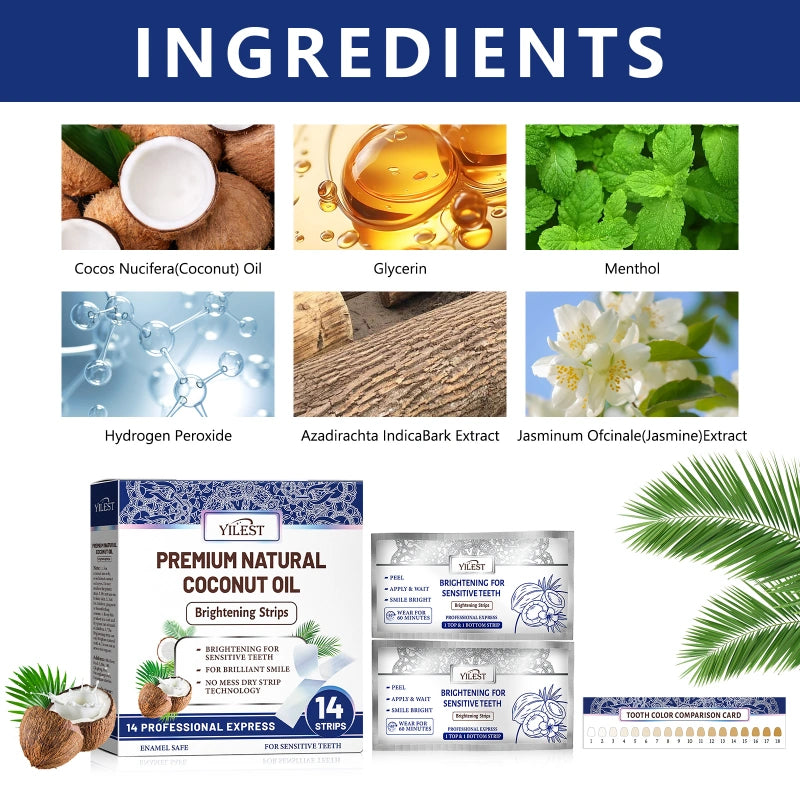 Coconut Mint Whitening Patches Whitening Strips (7-day treatment)