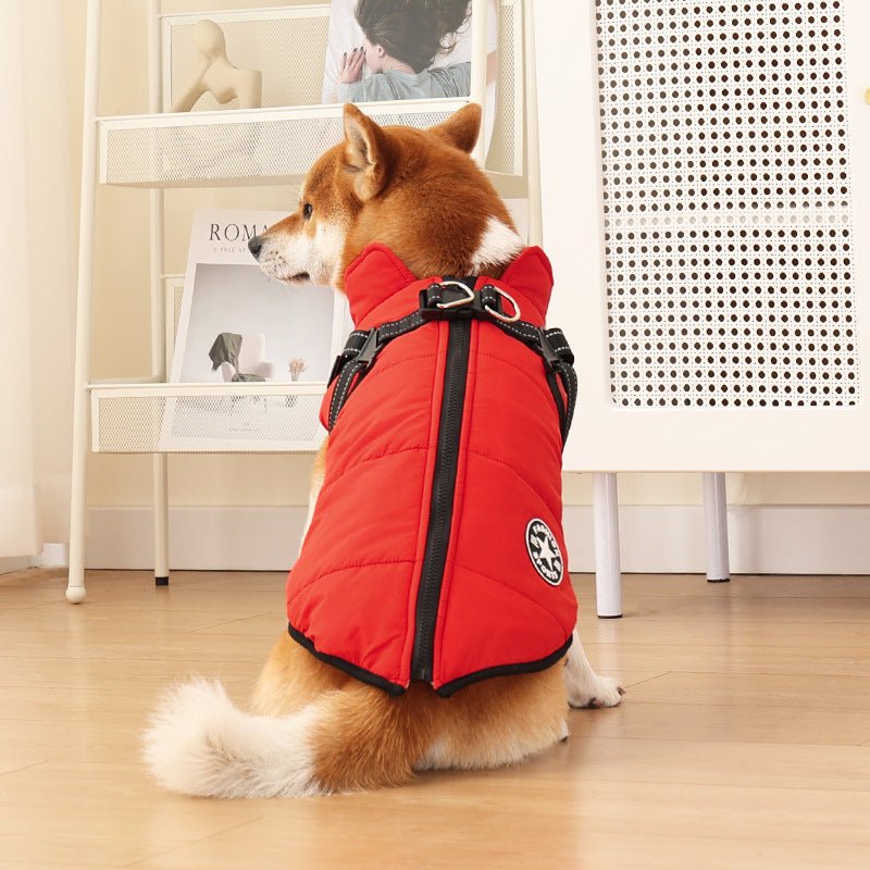 Waterproof & Warm & Night Reflective Dog Jacket Harness
