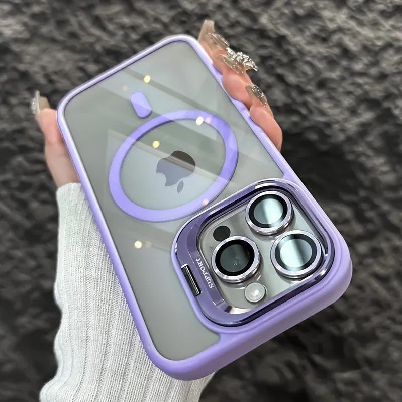 Shockproof mag safe Case for iPhone 16 pro max 15 14 camera lens cover
