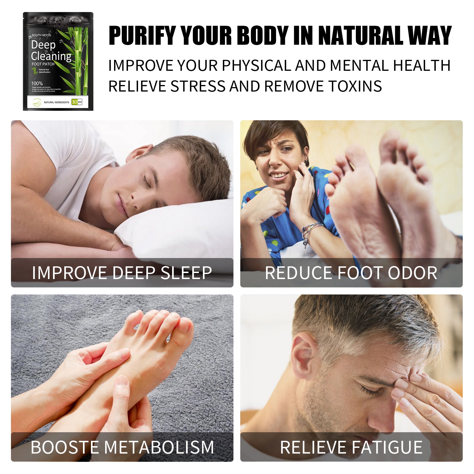 SOUTH MOON Detox Foot Patches (10 PCS)