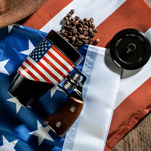 Coffee Mugs for Men, Ceramic Novelty Funny Gun Cup Revolver Mugs, Birthday Gifts for Father, Black Cool Unique Coffee Mug for Men, Fathers Day Dad Gifts
