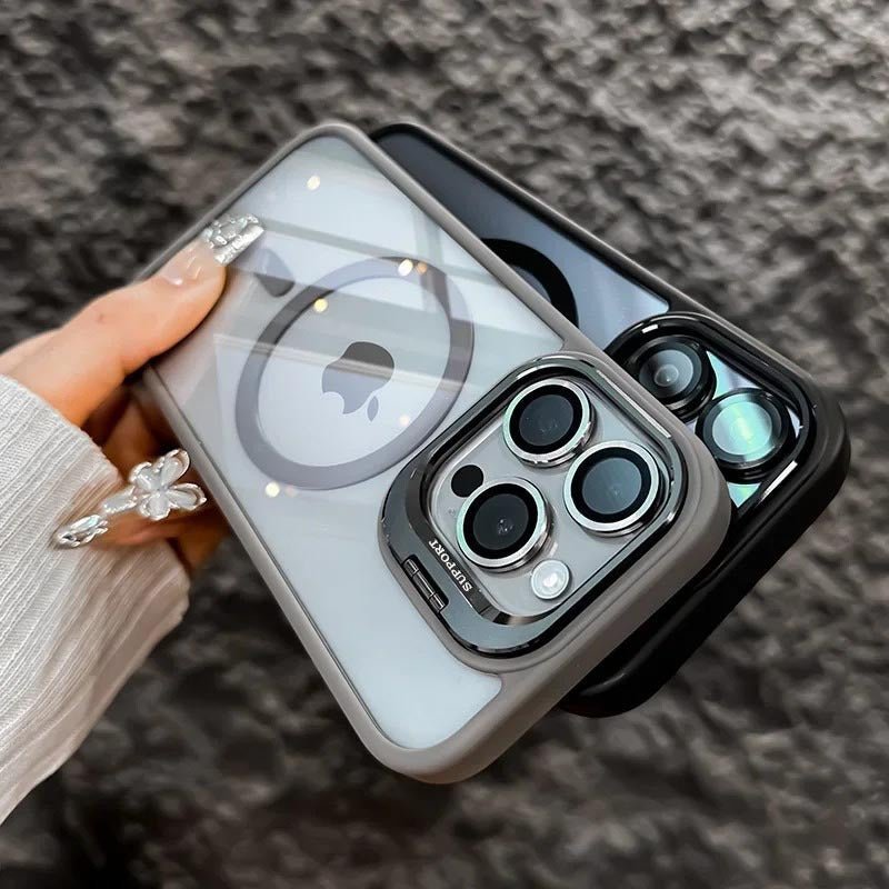 Shockproof mag safe Case for iPhone 16 pro max 15 14 camera lens cover
