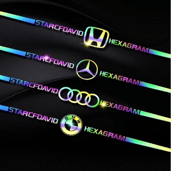 3D Colorful laser reflective car sticker 10PCS (Free Shipping🔥 Cash on Delivery (COD) supported💵)