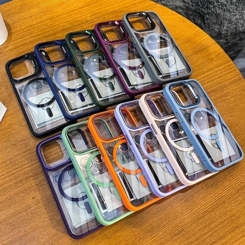 Shockproof mag safe Case for iPhone 16 pro max 15 14 camera lens cover