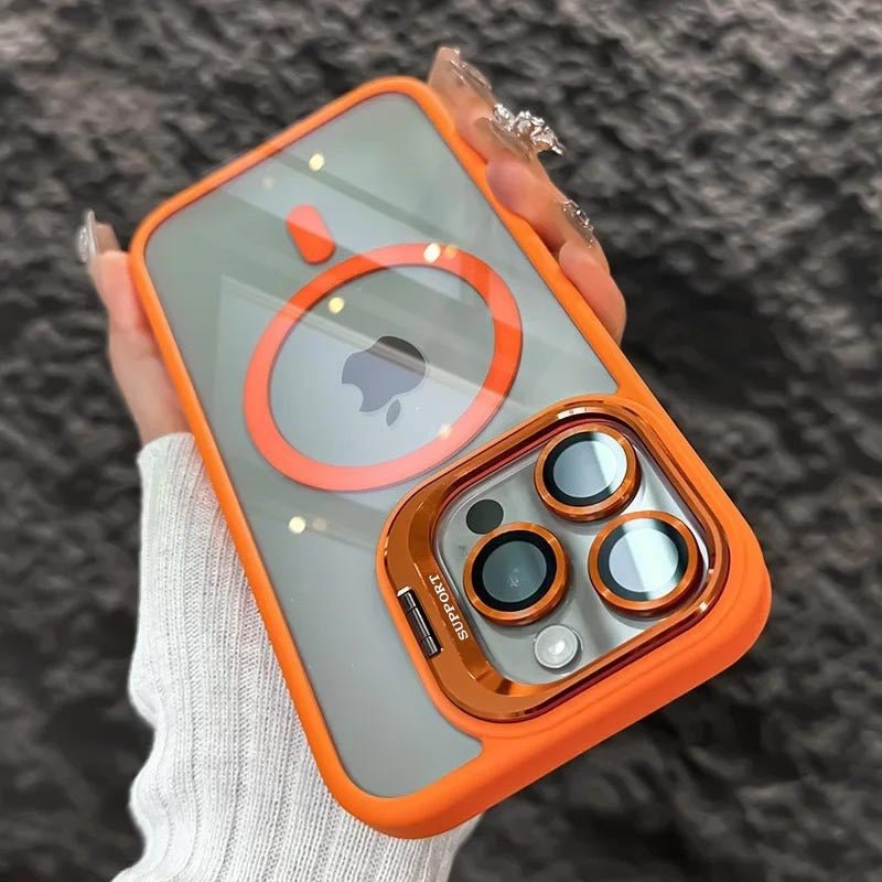 Shockproof mag safe Case for iPhone 16 pro max 15 14 camera lens cover