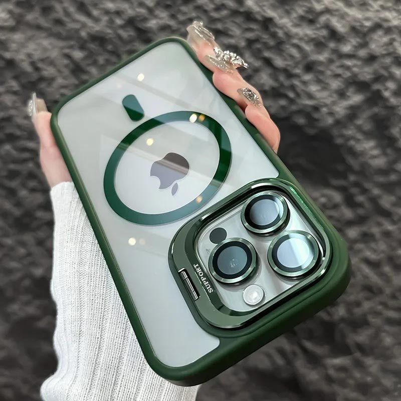 Shockproof mag safe Case for iPhone 16 pro max 15 14 camera lens cover