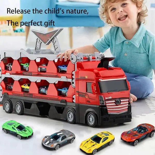 Catapulting Racing Track with Cars - alwinshop