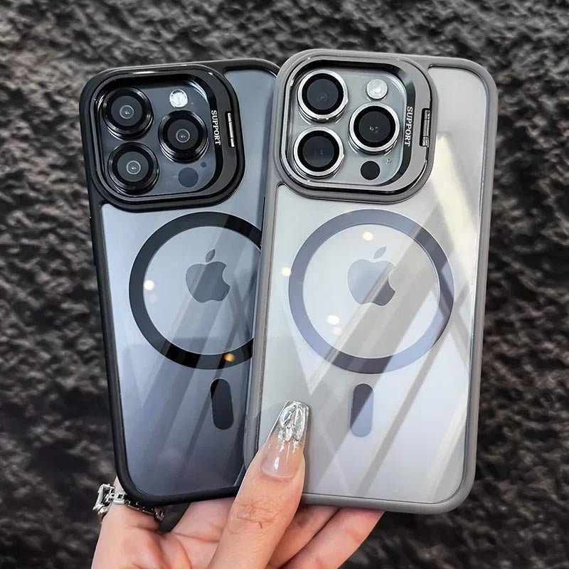 Shockproof mag safe Case for iPhone 16 pro max 15 14 camera lens cover